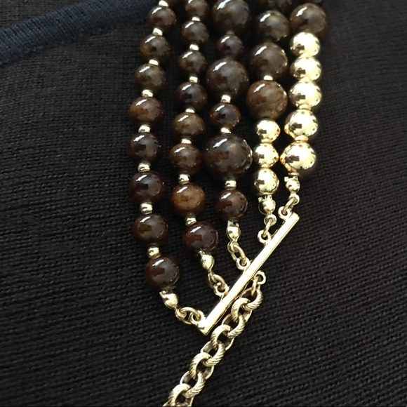 Trendy jewelry chocolate and gold tone! - Picture 3 of 5